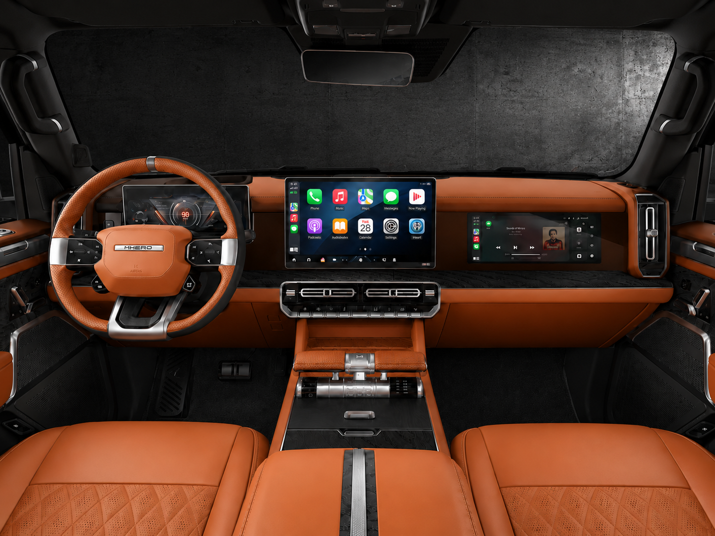 MHERO I interior — Heritage Caramel