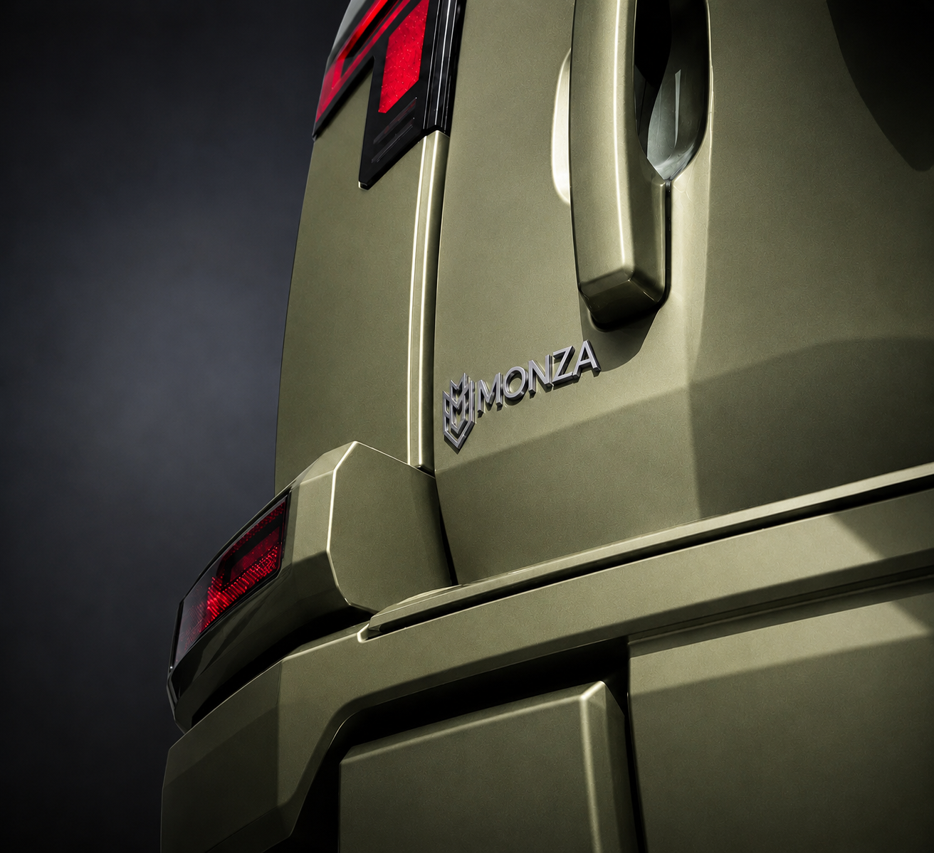 MHERO II rear corner — Olive Green